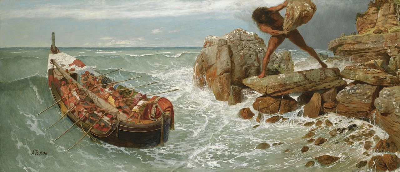 Odysseus og Polyphemus - Arnold Böcklin