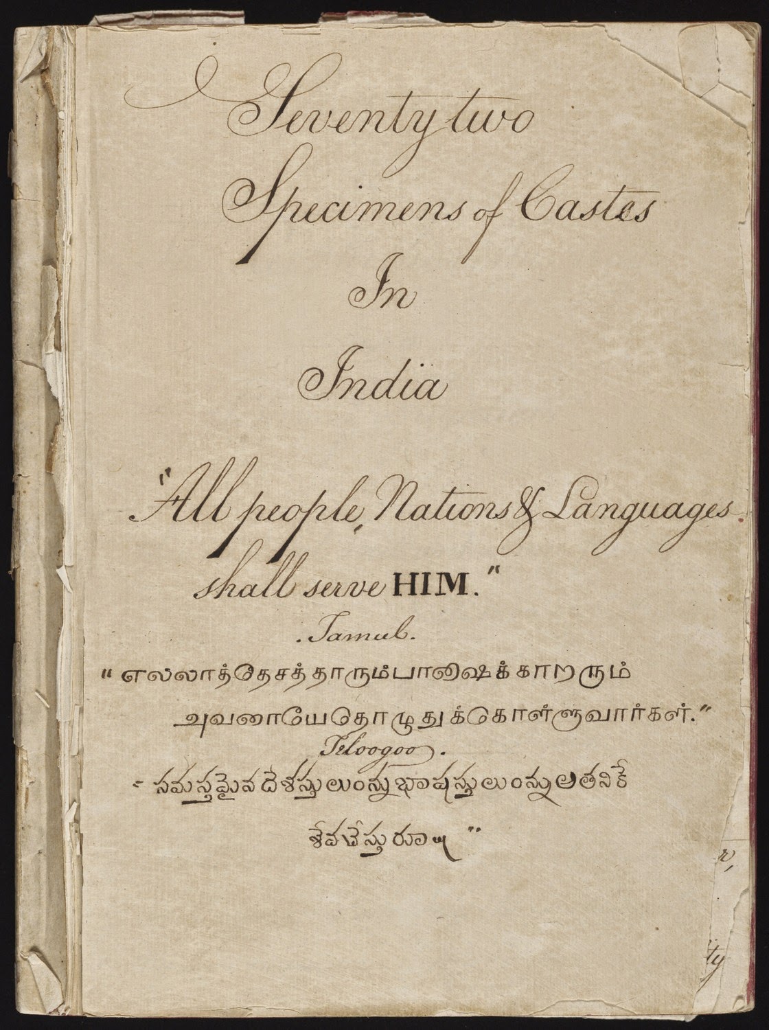 Seventy-two-Specimens-of-Castes-in-India-1-Title-page