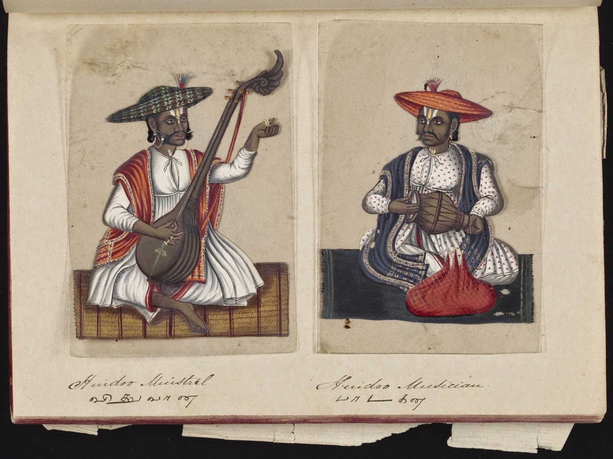 Seventy-two-Specimens-of-Castes-in-India-18-Hindoo-Minsteral-and-Hindoo-Musician