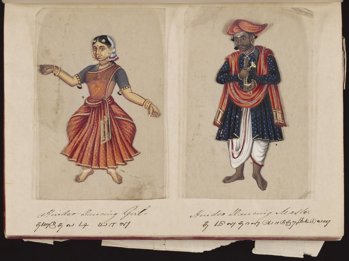Seventy-two-Specimens-of-Castes-in-India-21-Hindoo-Dancing-Girl-and-Hindoo-Dancing-Master