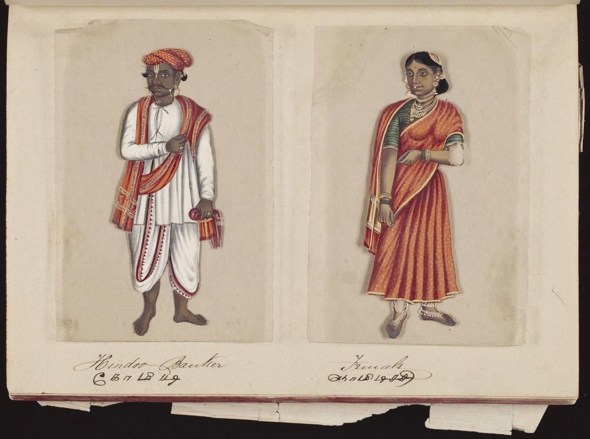Seventy-two-Specimens-of-Castes-in-India-25-Hindoo-Bantier-and-his-Wife