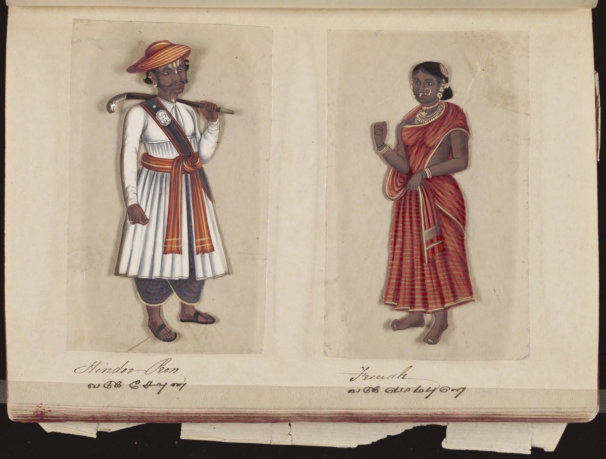 Seventy-two-Specimens-of-Castes-in-India-32-Hindoo-Peon-and-his-Wife-2