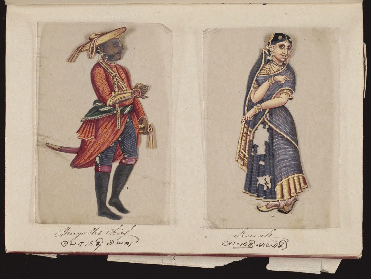 Seventy-two-Specimens-of-Castes-in-India-9-Bengallee-Chief-and-Female