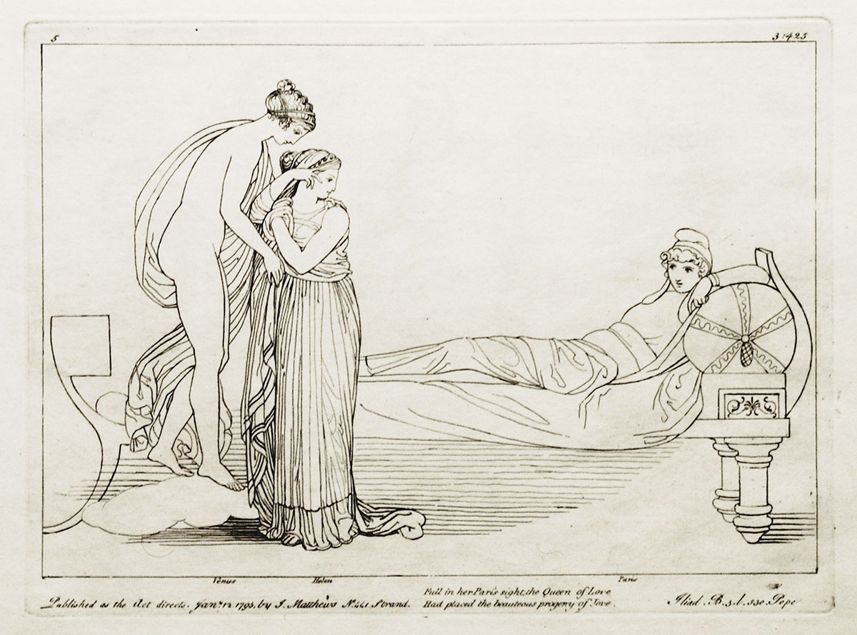 Kobberplade 5 af John Flaxman - Iliaden