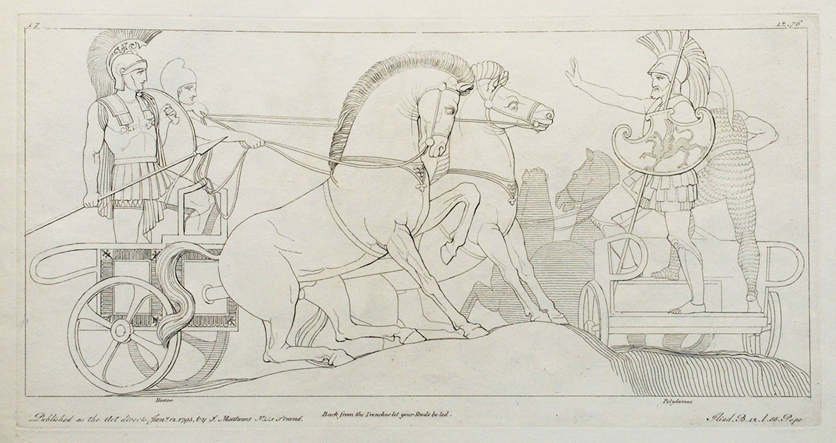 Kobberplade 17 af John Flaxman - Iliaden