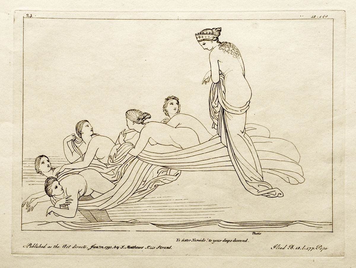 Kobberplade 23 af John Flaxman - Iliaden