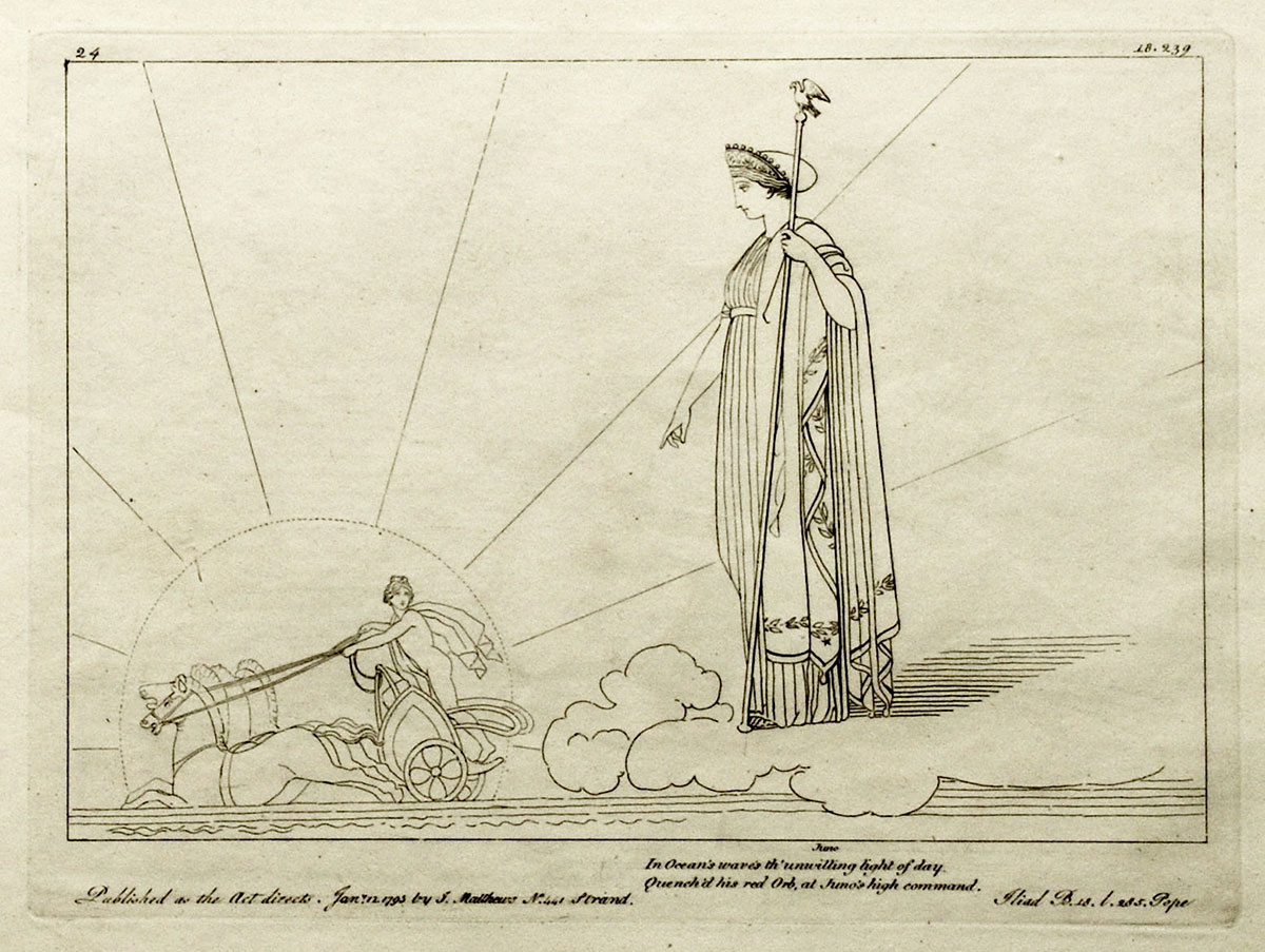 Kobberplade 24 af John Flaxman - Iliaden