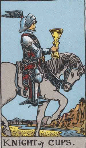 Tarotkort Bægrenes Ridder