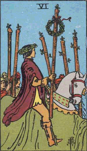 Tarotkort Seks Stokke