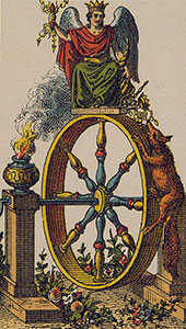 Skæbnehjulet Tarot Italiensk tarotsæt