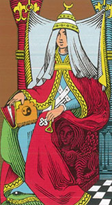 Ypperstepræstinden Tarot Oswald Wirth