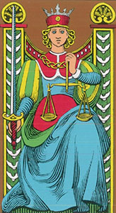 Retfærdighed Tarot Oswald Wirth