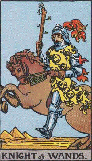 Tarot Der Ritter der Stäbe